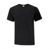 Baseball Sanmar T-Shirt Black Heather Blank