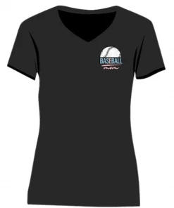 B360 Baseball Mom V-Neck T-Shirt