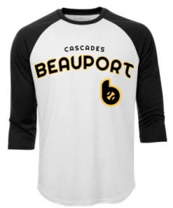 B360 Baseball Beauport Drifit 3/4 + Numéro Baseball 360