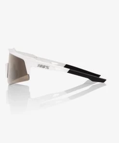 100% SPEEDCRAFT XS - Matte White - HiPER Silver Mirror Lens