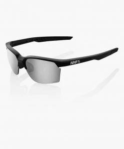 100% SPORTCOUPE - Matte Black - HiPER Silver Mirror Lens