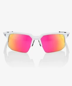100% SPEEDCOUPE - Soft Tact Off White - Purple Multilayer Mirror Lens