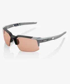 100% SPEEDCOUPE - Soft Tact Stone Grey - HiPER Coral Lens