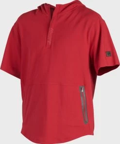 Rawlings Adult Gold Collection 1/4 Zip Short Sleeve Hoodie GCJJ