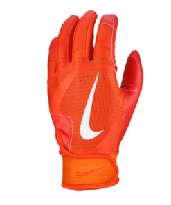Nike Alpha Huarache Edge Batting Glove Team Orange/White