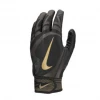 Nike Youth Alpha Huarache Edge Batting Glove Black/Gold