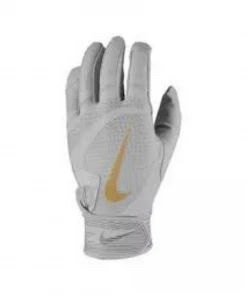 Nike Alpha Huarache Edge Batting Glove Smoke Grey/Gold YS