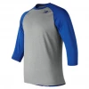 New Balance NB 3/4 Baseball Raglan Top Royal TMMT601 1 New Balance NB 3/4 Baseball Raglan Top Royal TMMT601