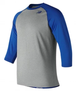 New Balance NB 3/4 Baseball Raglan Top Royal TMMT601