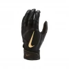 Nike Alpha Huarache Elite Batting Glove Black/Gold 2 Nike Alpha Huarache Elite Batting Glove Black/Gold