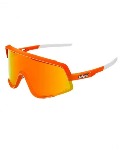 100% GLENDALE - Soft Tact Neon Orange - HiPER Red Multilayer Mirror Lens