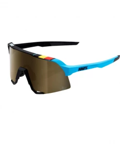 100% S3 - BWR Black - Soft Gold Mirror Lens