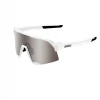 100% S3 - Matte White - HiPER Silver Mirror Lens