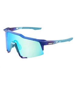 100% SPEEDCRAFT - Matte Metallic Into The Fade - Blue Topaz Multilayer Mirror Lens