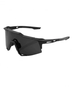 100% SPEEDCRAFT - Soft Tact Black - Smoke Lens