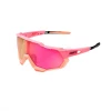 100% SPEEDTRAP - Matte Washed Out Neon Pink - Purple Multilayer Mirror Lens