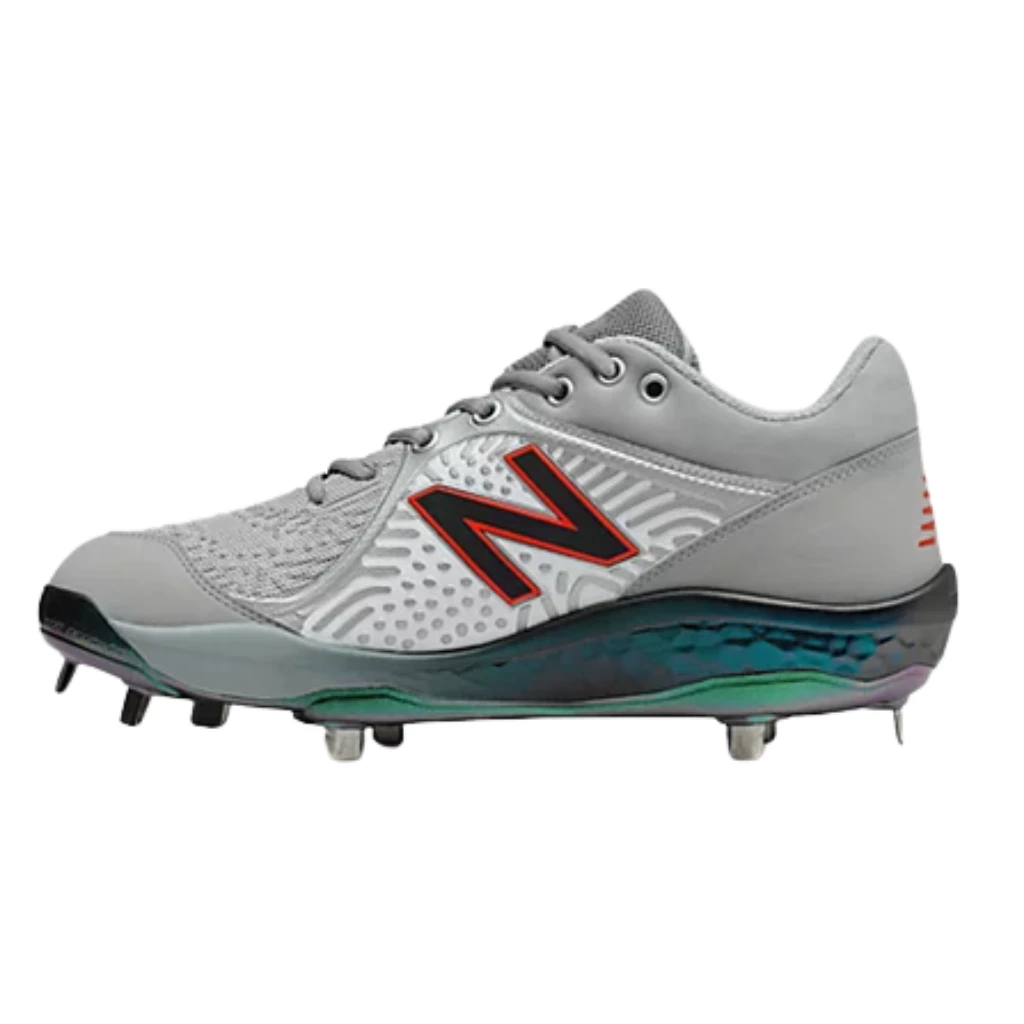 New Balance NB Low Baseball Cleats Grey/White L3000AS5 4 New Balance NB Low Baseball Cleats Grey/White L3000AS5