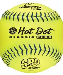 Worth Slo Pitch Ontario Hot Dot 12'' Yellow Softball SPO12HDSY