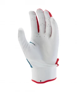 Nike Trout Elite Batting Gloves 2.0 White - Royal - Red