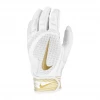 Nike Alpha Huarache Edge Batting Glove White/Gold
