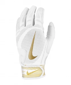 Nike Alpha Huarache Edge Batting Glove White/Gold