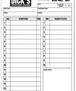 B360 Baseball 360 Line-Up Cards